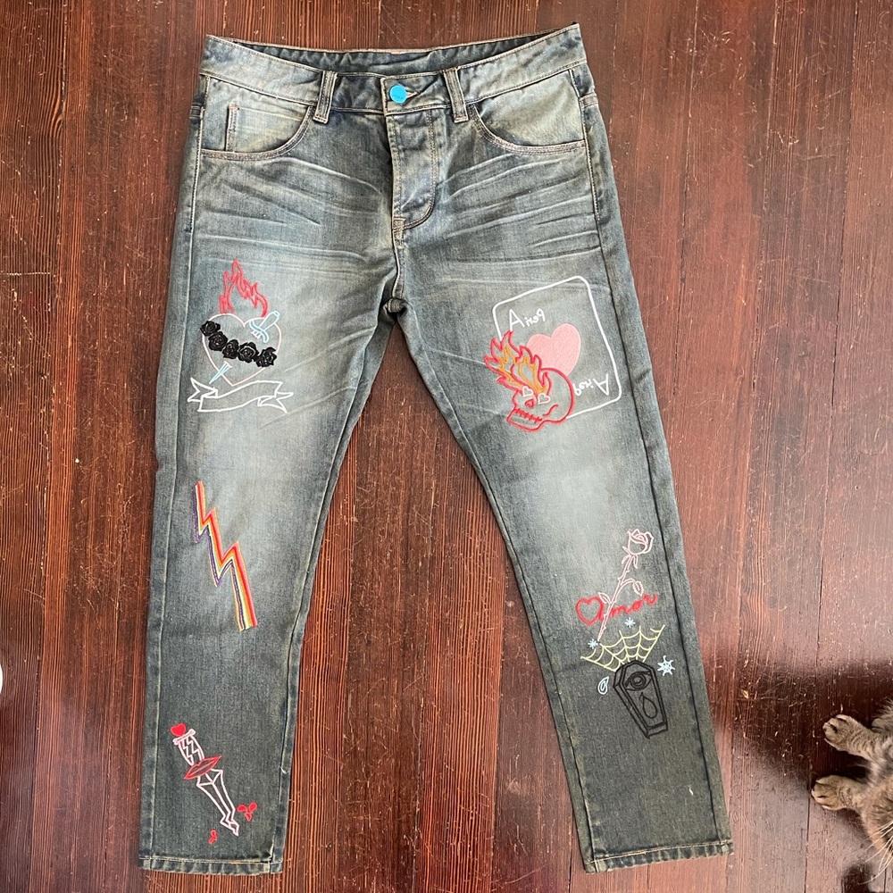 Limited Edition Embroidered Denim Custom LA
